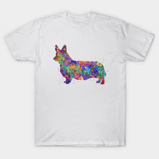 Corgi dog watercolor T-Shirt